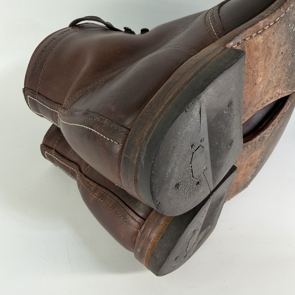Wolverine 1000 Mile PLAIN TOE Classic Boot Havana Brown W990072 Men's 10.5 D USA - Picture 14 of 15